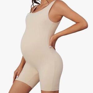 Bhome Maternity Shapewear Bodysuit Biketard Nude NWT -Size XL